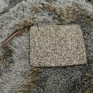 Glittering Silver Clutch